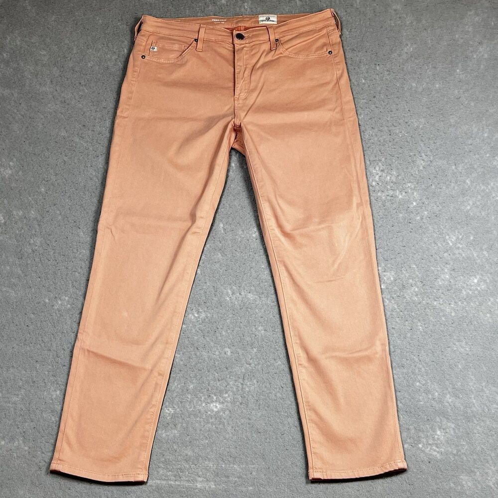 Adriano Goldschmeid Prima Crop Jeans Women’s Size 30 Peach Cigarette Skinny
